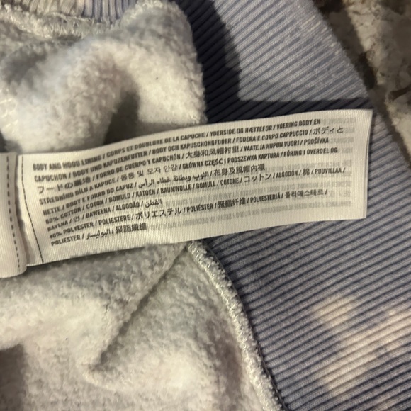 Hollister Tie Dye Hoodie Sweatshirt Blue Green Women’s Large - Picture 6 of 10